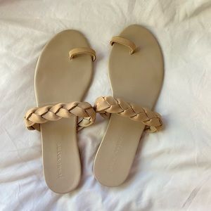 Jenni Kayne Leather Braided Strap Sandal size 39
